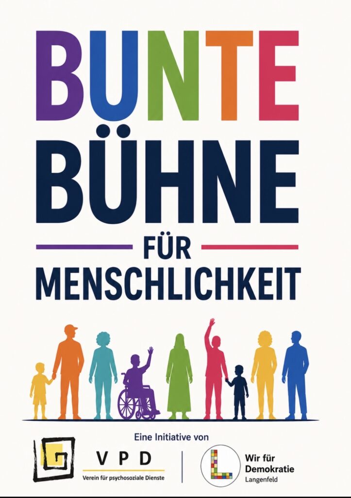 Bunte Bühne für Menschlichkeit